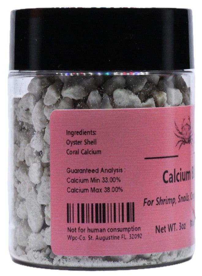 Wpc-Co. Calcium Bits: Calcium Supplement for Aquatic Pets - Natural Source of Calcium Suitable for Aquariums, Neocaridina Shrimp, Aquarium Snails, Crustaceans, Invertebrates and Other Aquatic Pets 3 oz - Image 2